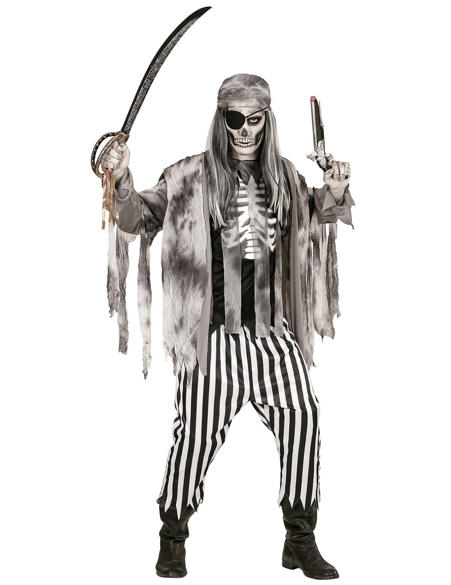 Kalóz csontváz férfi kalóz jelmez