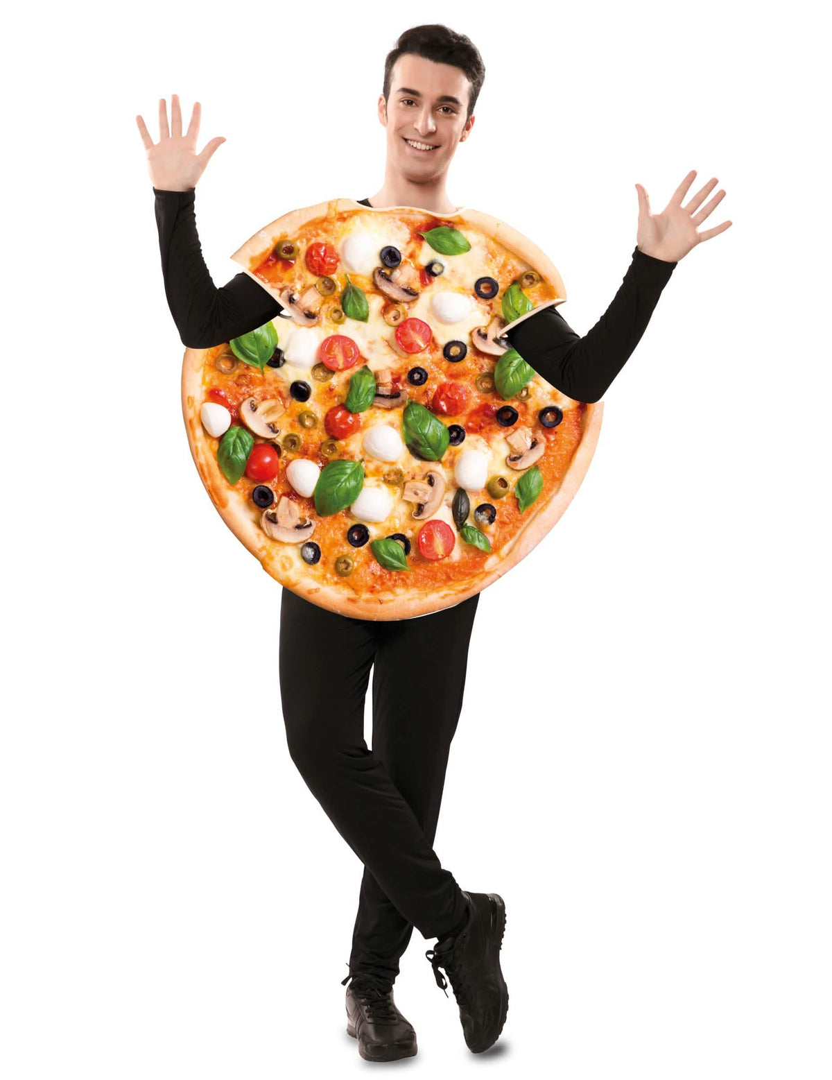 valósághű mintás sokszínű felnőtt pizzajelmez