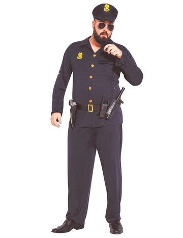 Nagy felnőtt méretű rendőrségi jelmez