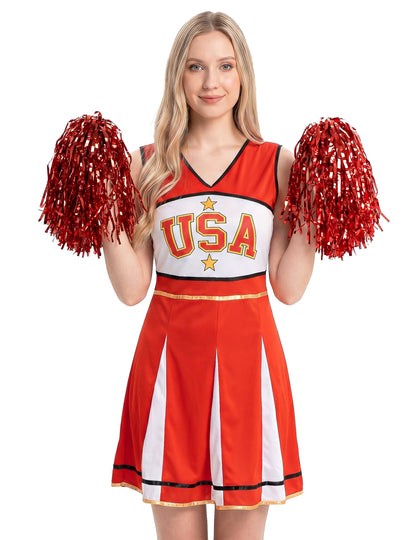 Pompom lány USA vörös nő jelmez