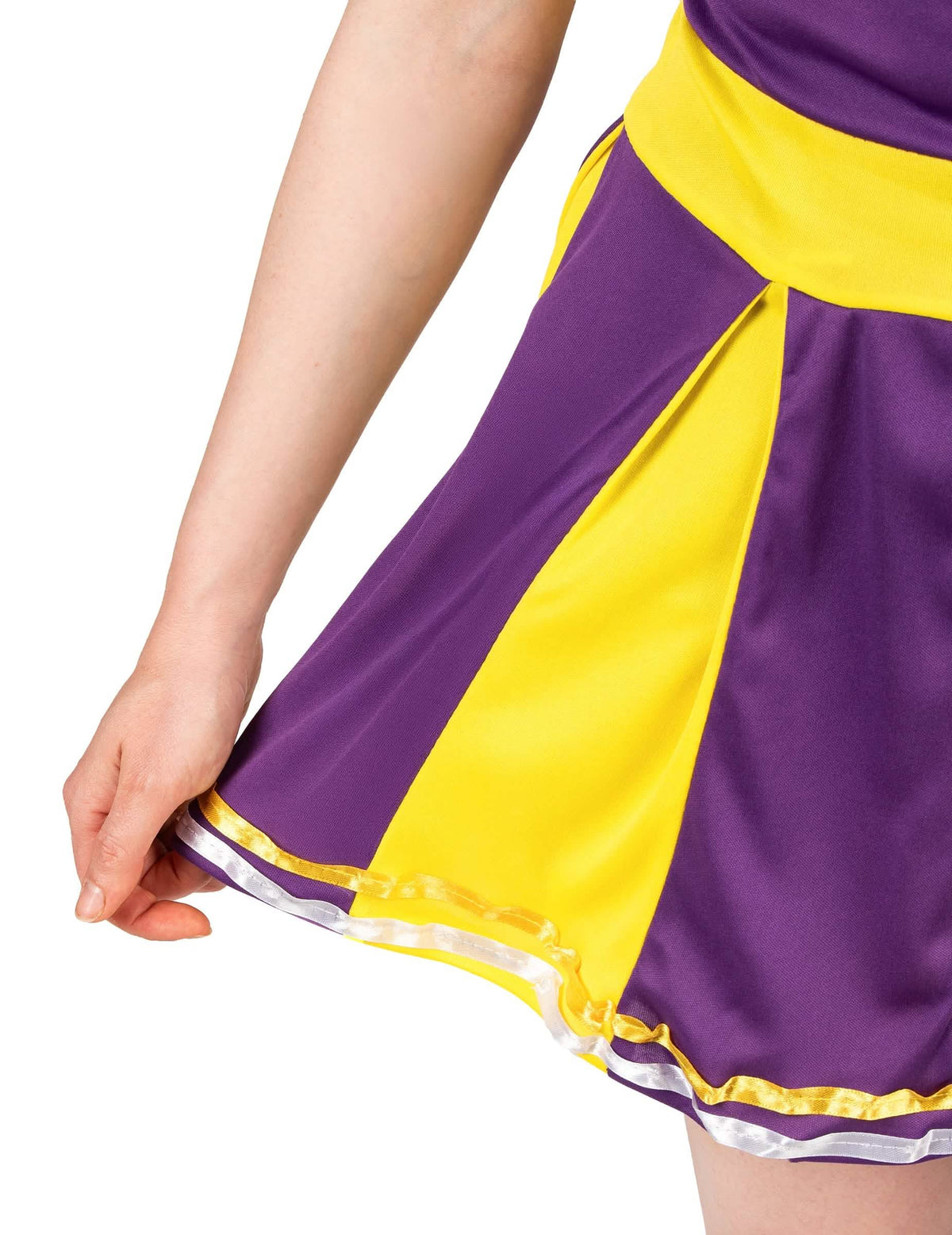 Pompom lány USA Violet és sárga nő jelmez