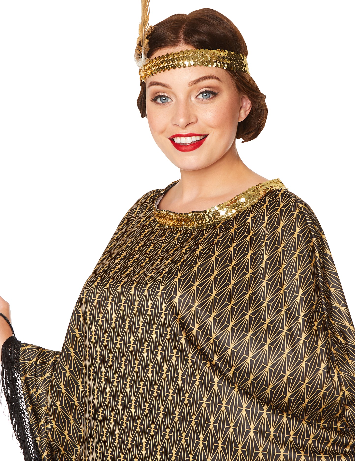 Poncho álruhás Charleston arany nők