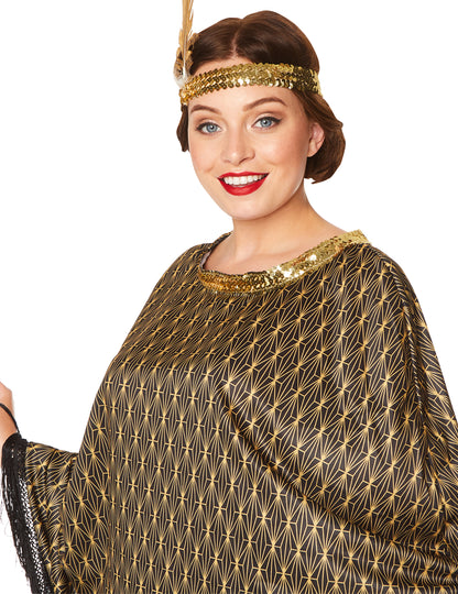 Poncho álruhás Charleston arany nők