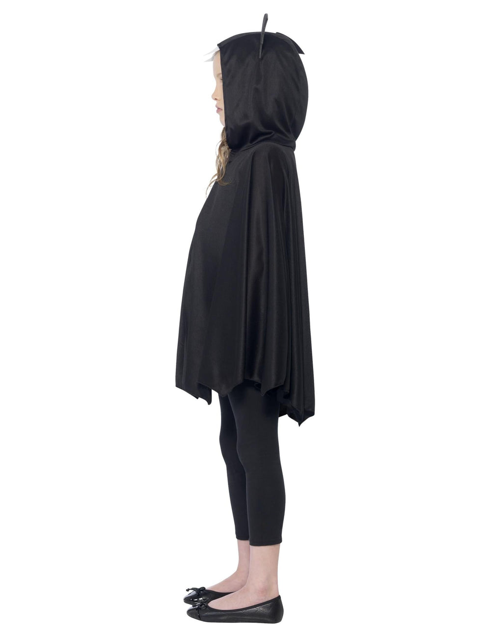 Vue de profil du déguisement poncho chauve-souris
