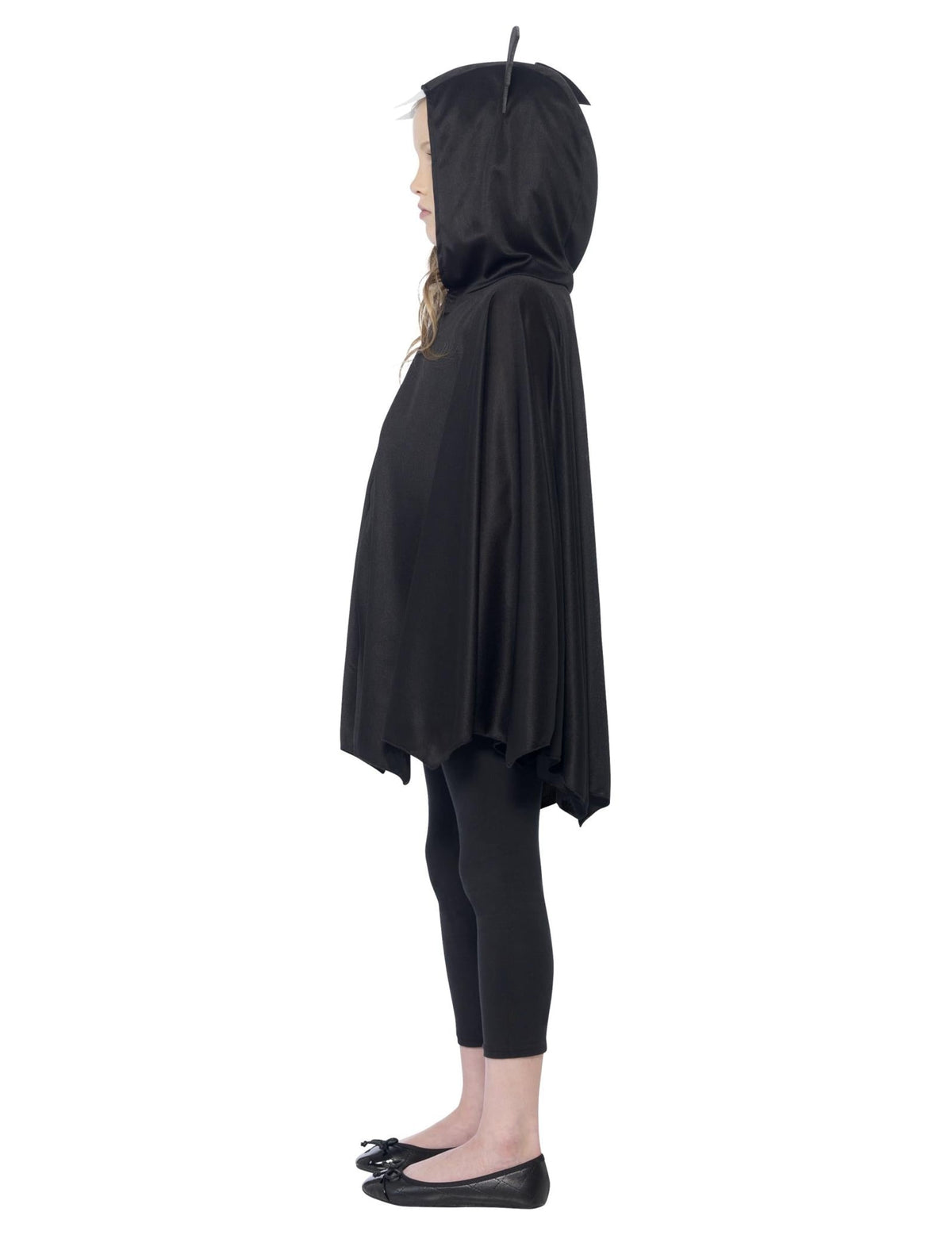 Vue de profil du déguisement poncho chauve-souris