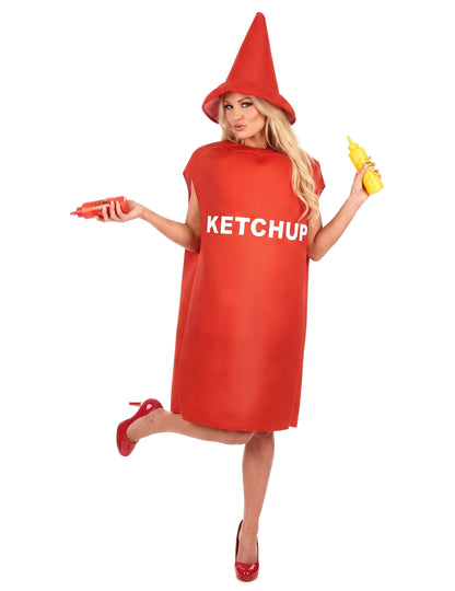 Felnőtt ketchup edény jelmez