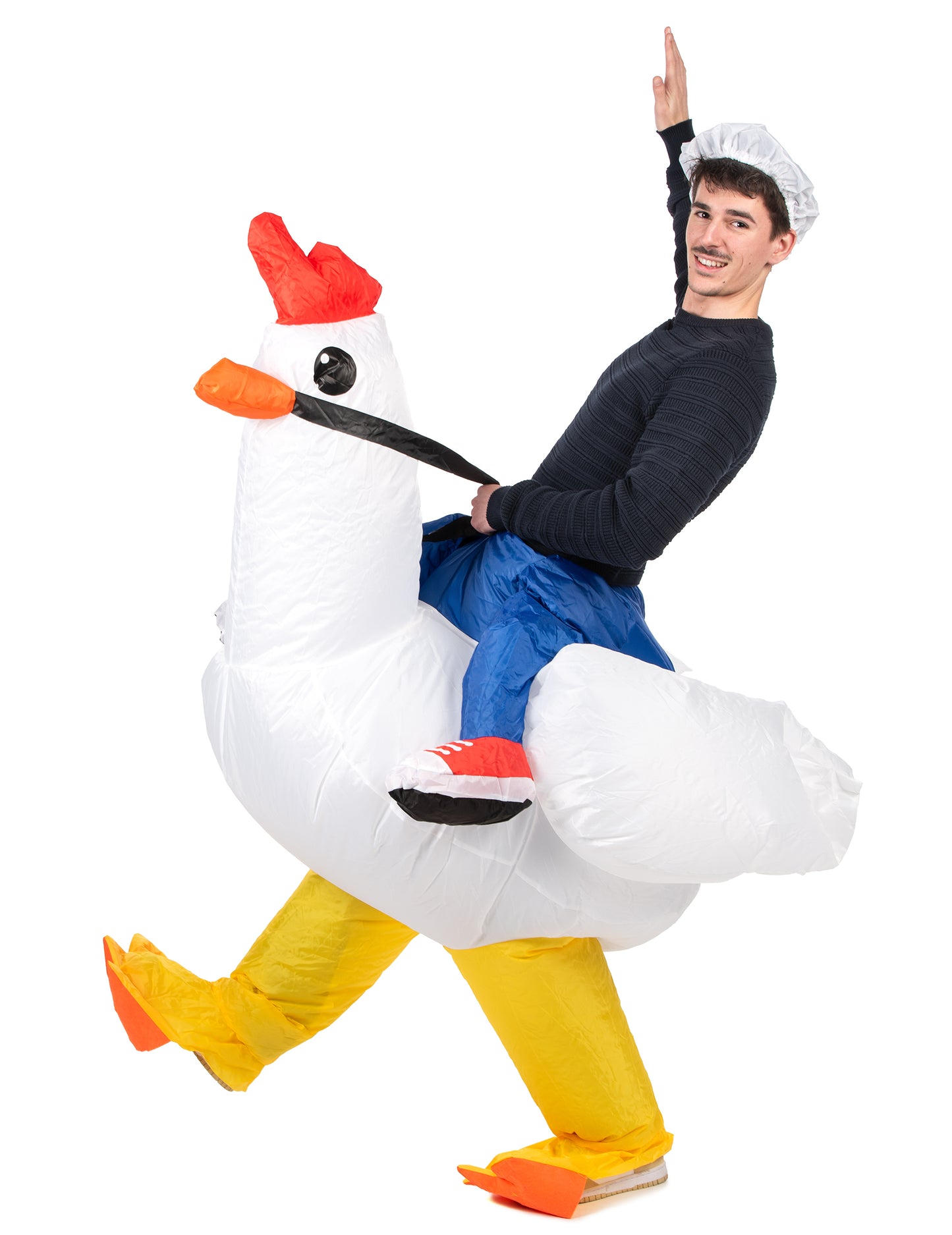 Felnőtt felfújható csirke jelmez