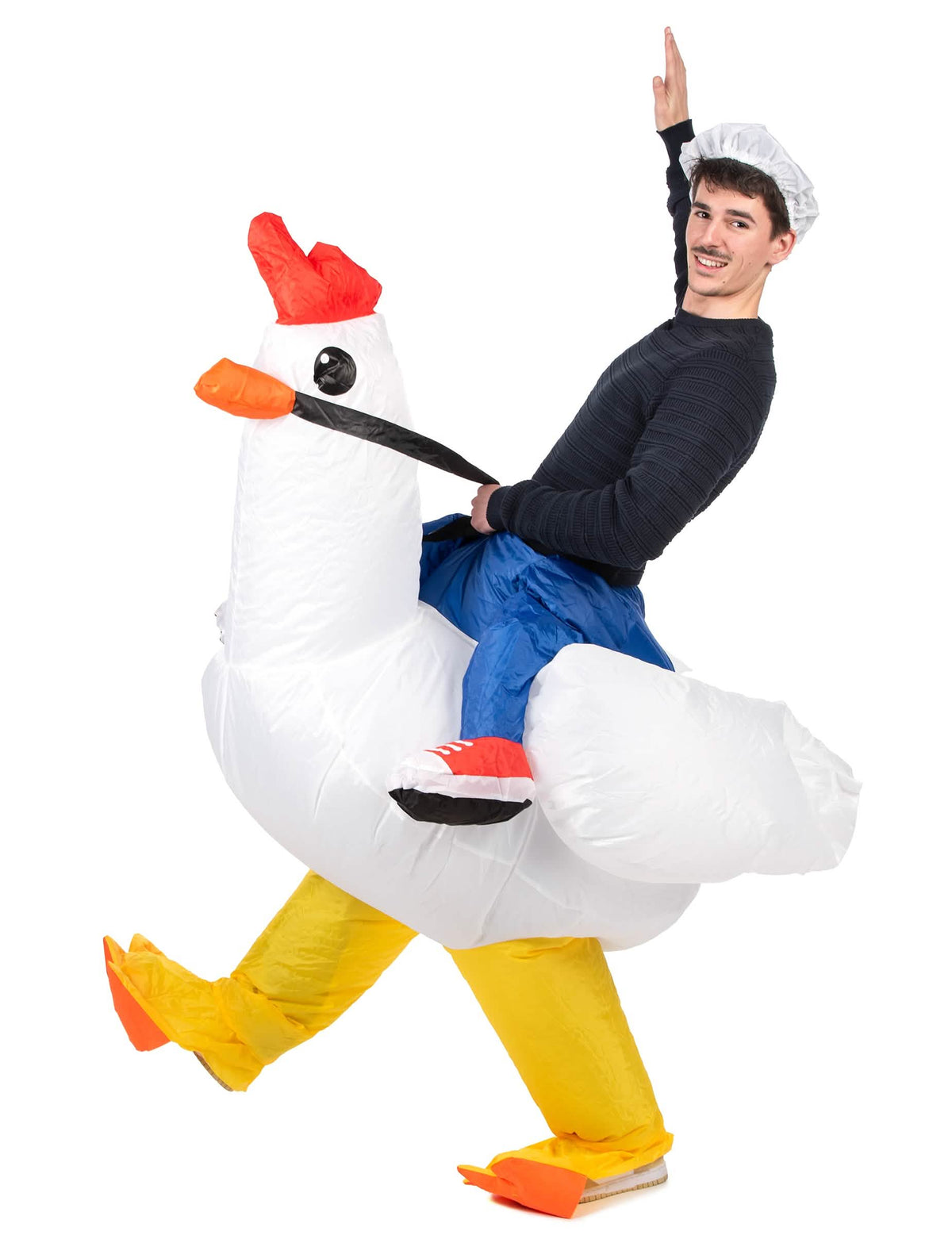 Felnőtt felfújható csirke jelmez