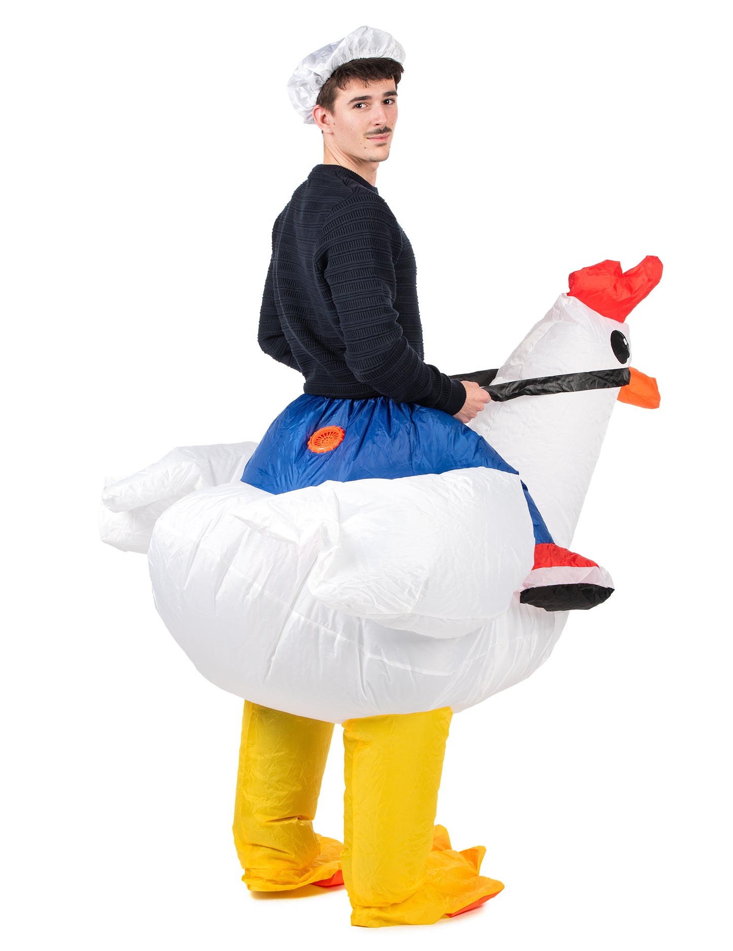 Felnőtt felfújható csirke jelmez