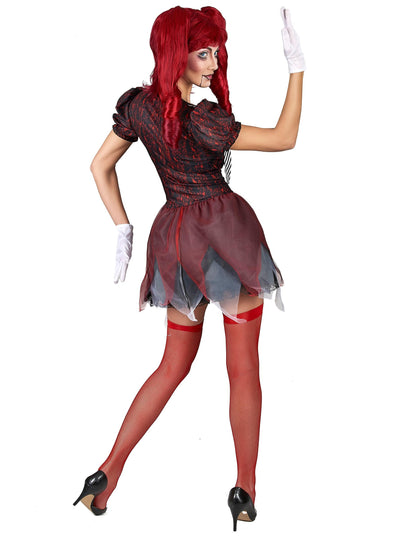 Vue de dos du déguisement de poupée effrayante