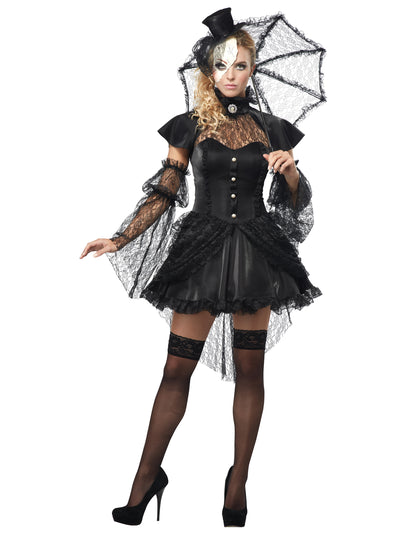 Halloween női gótikus baba álruhában