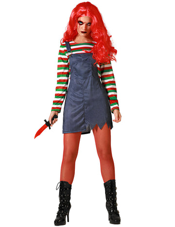 Női gonosz baba jelmez