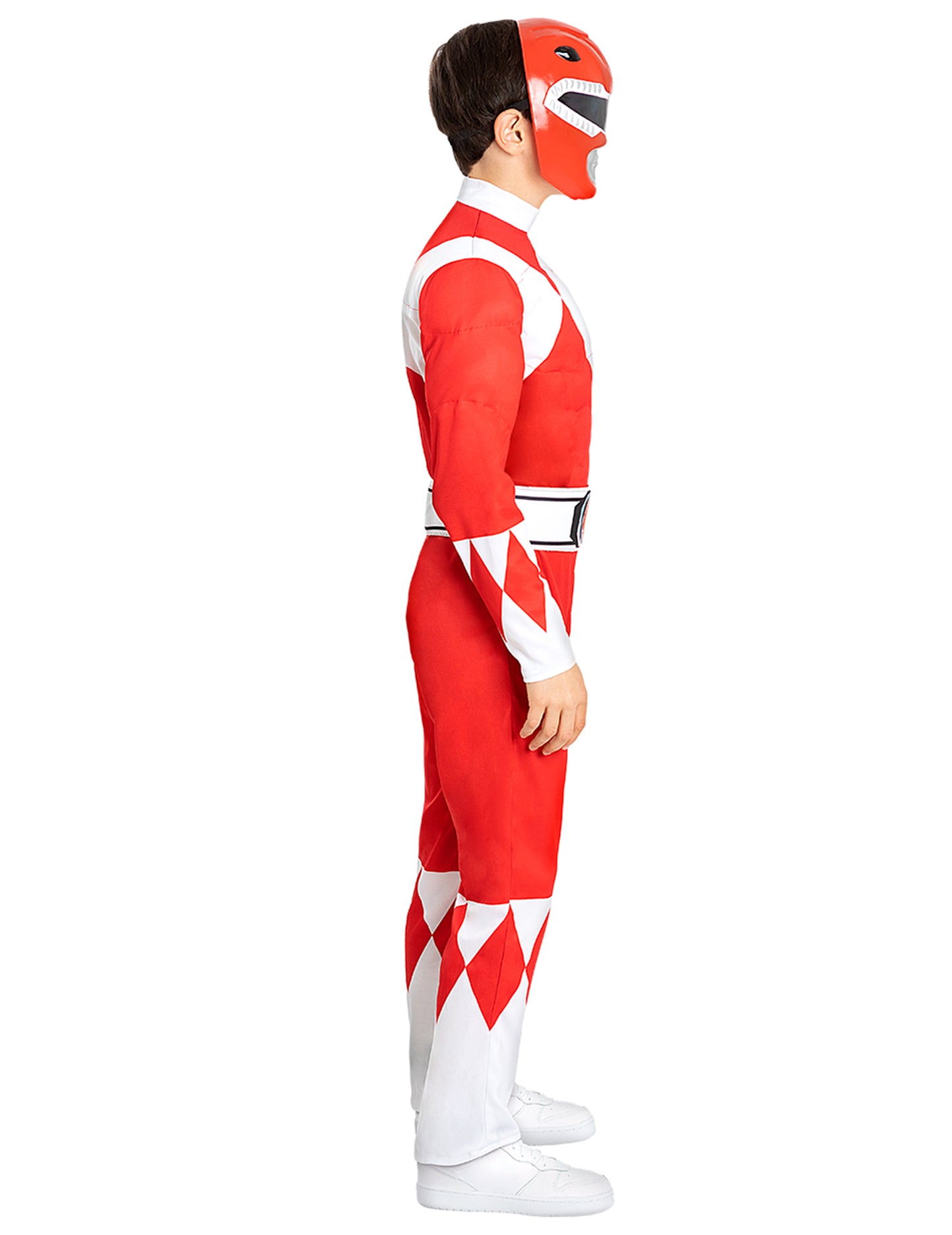 Izmos piros Power Ranger jelmez gyerekeknek