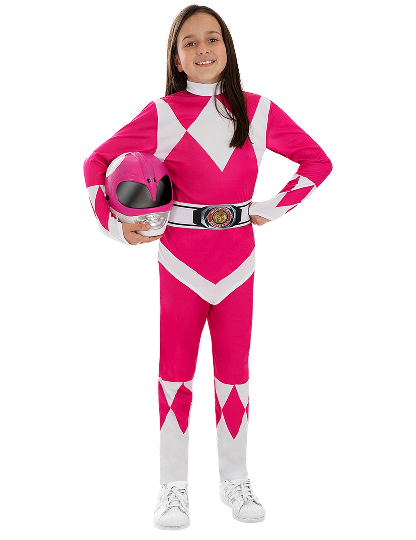 Gyerek rózsaszín Power Ranger jelmez