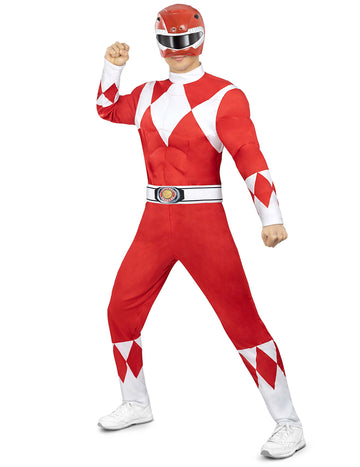 Felnőtt piros Power Ranger™ jelmez 