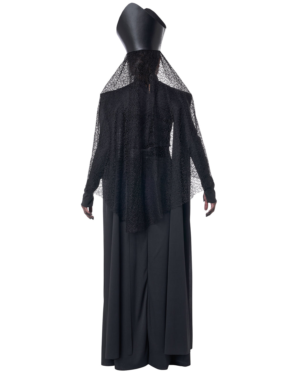 Vue de dos du déguisement prêtresse occulte luxe pour femme