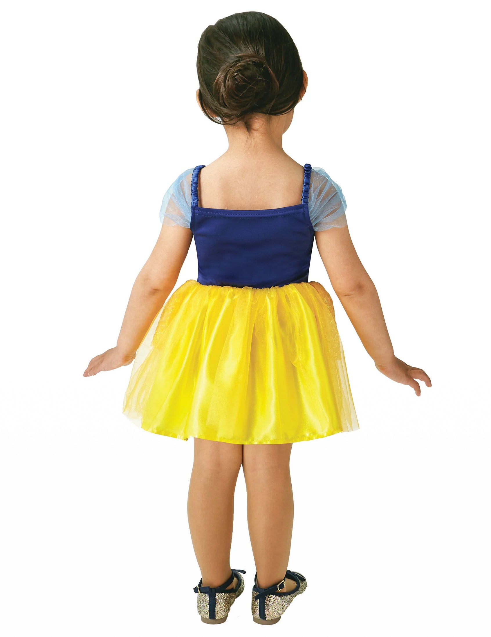Vue de dos du déguisement Princesse Ballerine Blanche Neige
