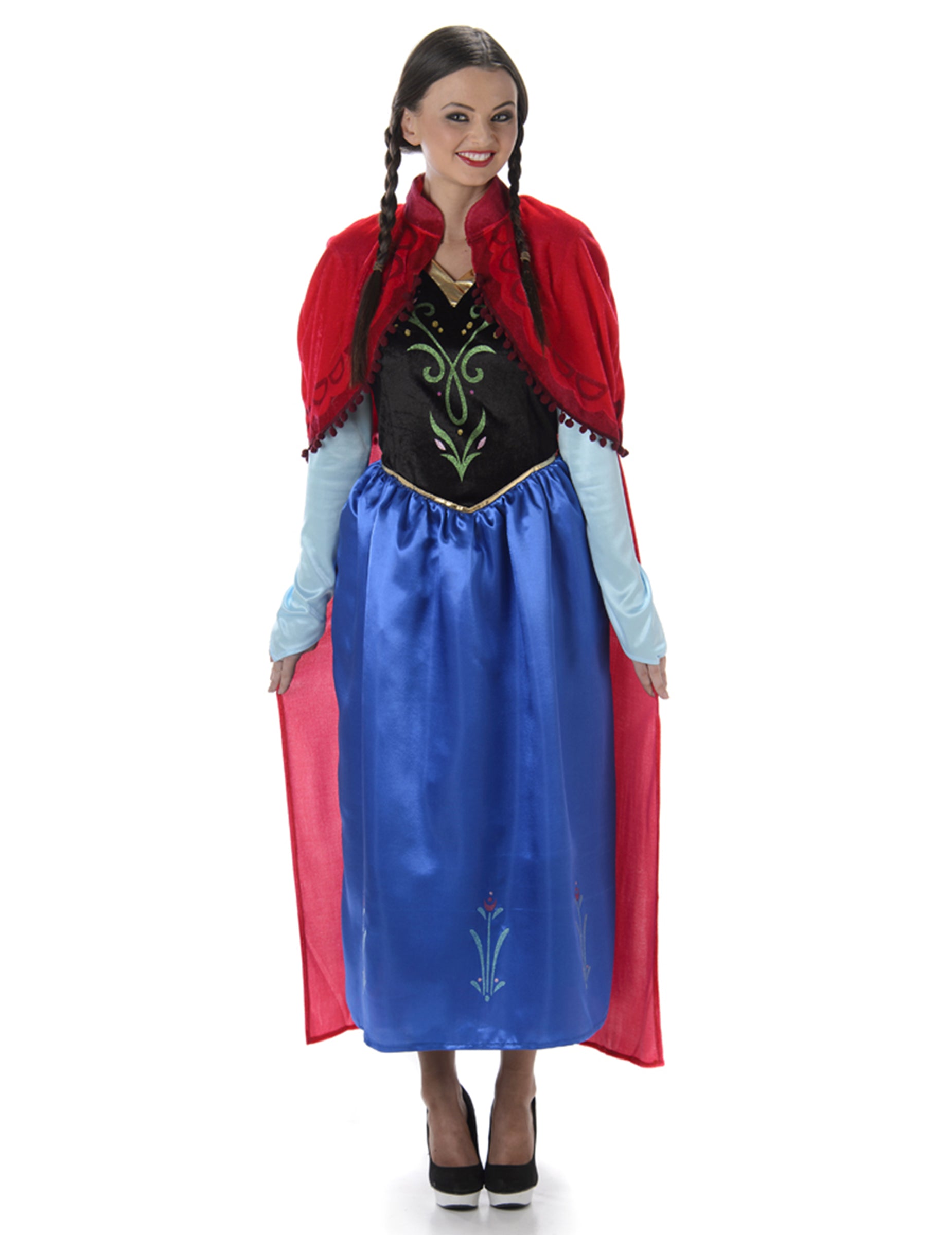 Vue de face du déguisement de princesse de conte de fées