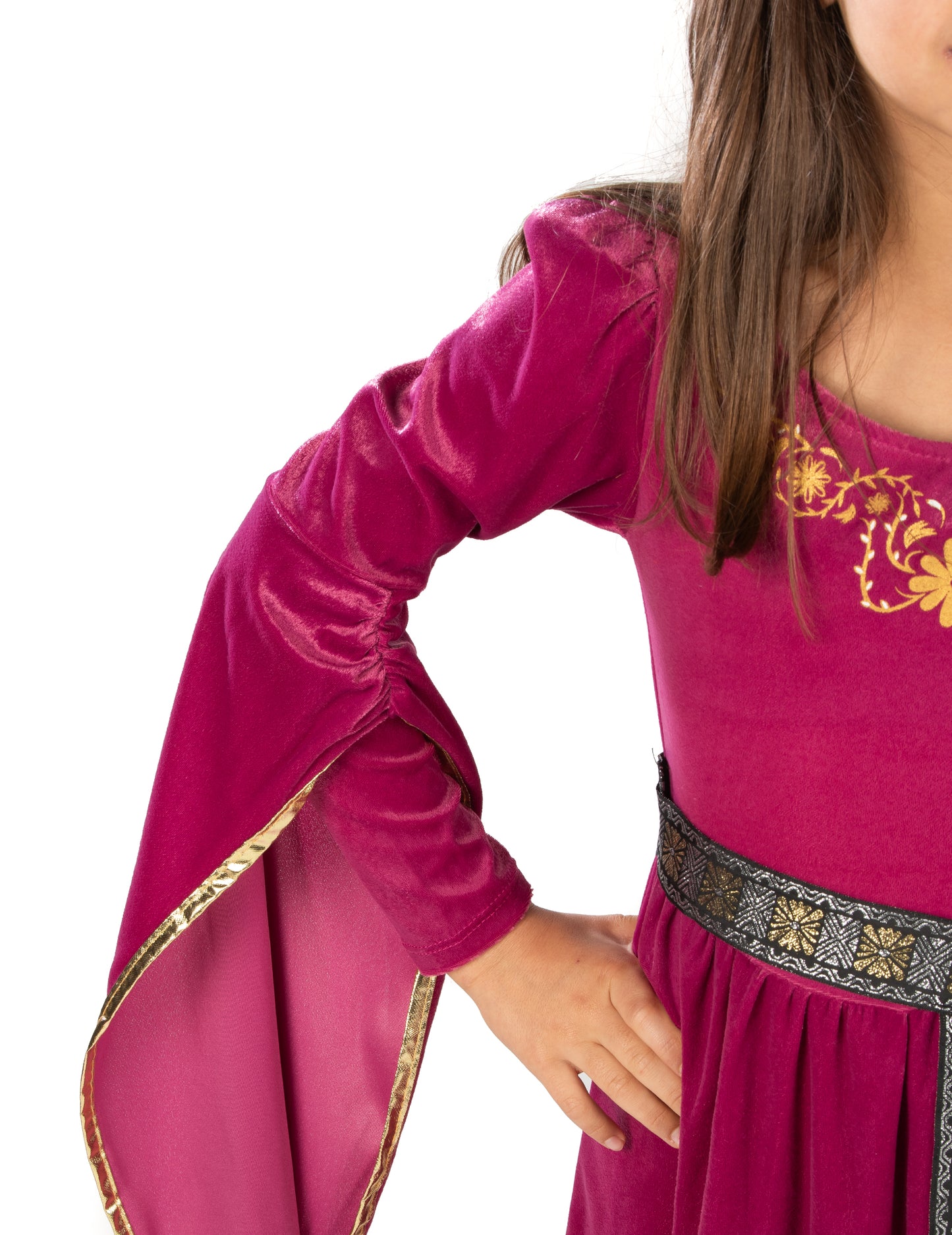 Mémieval hercegnő jelmez bársony rózsaszín lány