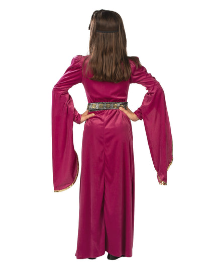 Mémieval hercegnő jelmez bársony rózsaszín lány