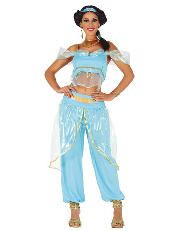 Női kék keleti hercegnő jelmez