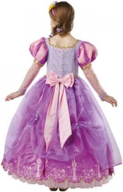 Vue de dos du déguisement Princesse Raiponce collector