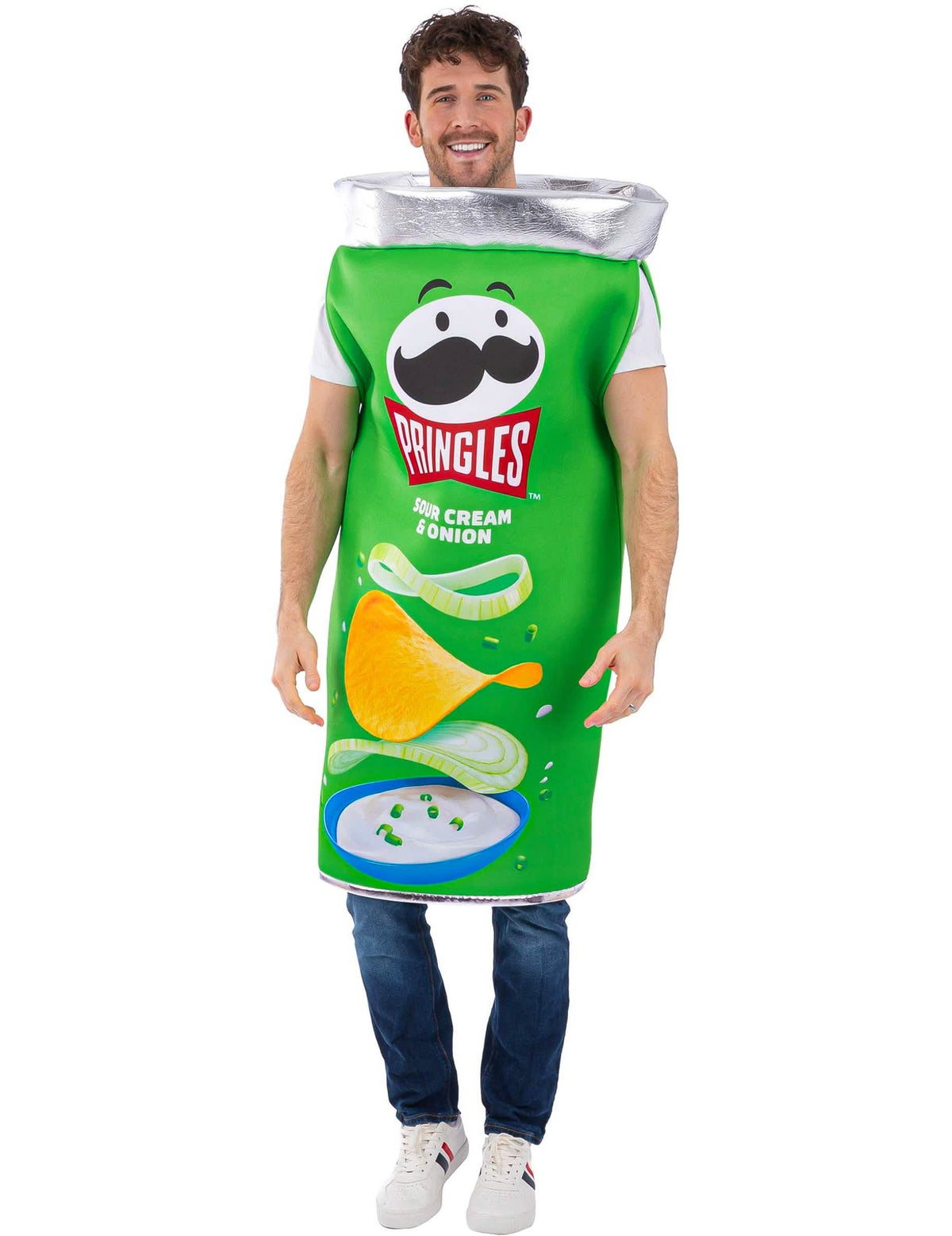 Pringles® tejfölös-hagymás ízű jelmez felnőtt