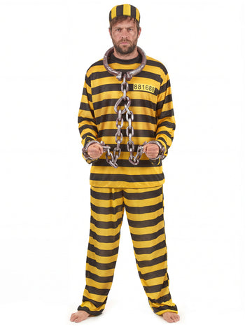 Felnőtt sárga foglyok jelmez