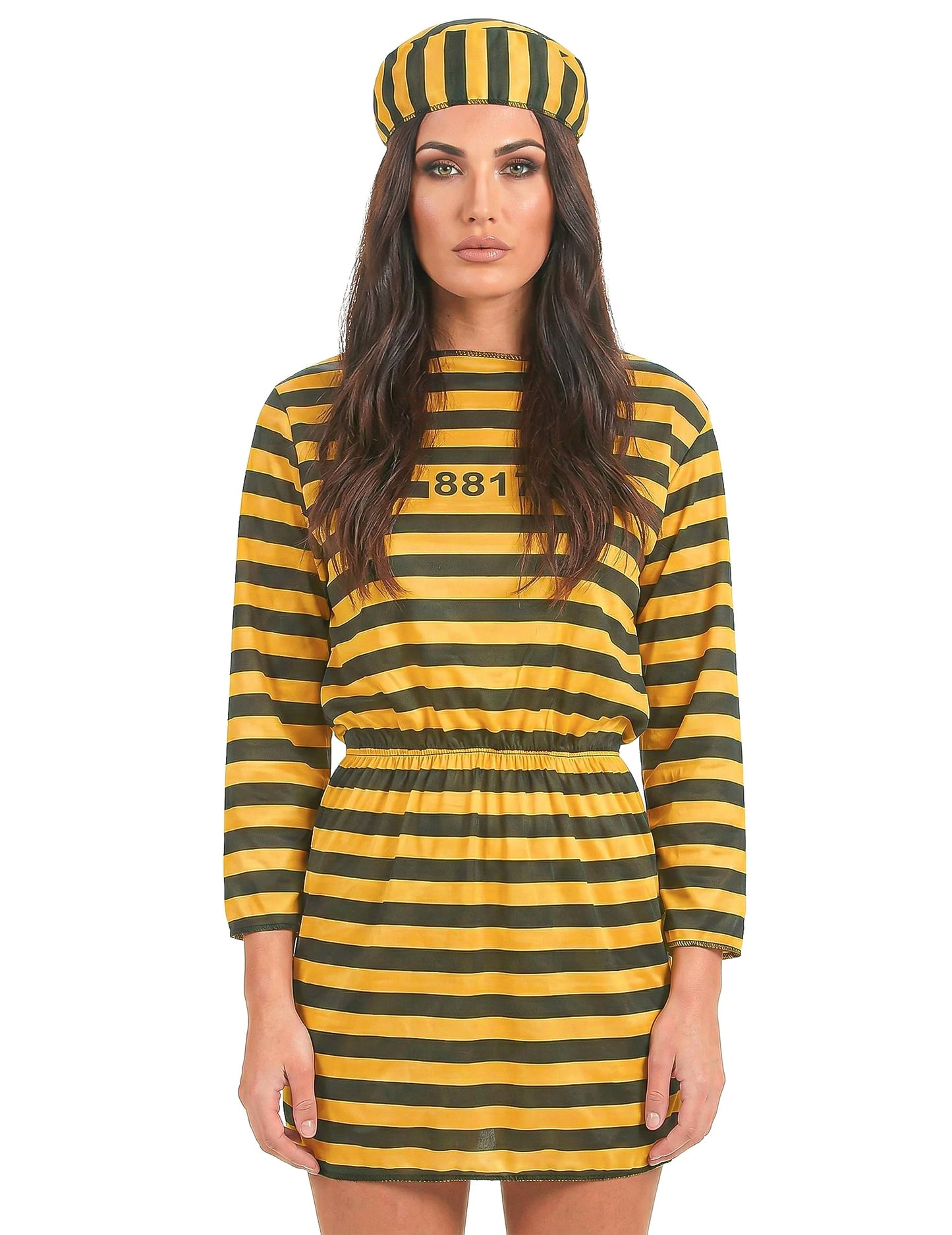 Déguisement prisonnière femme jaune