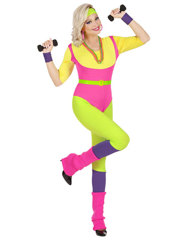 A 80 -as évek nő aerob tanár álruhája