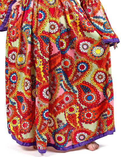 Déguisement robe hippie grande taille femme