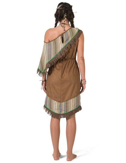 Vue de dos du déguisement robe indienne luxe