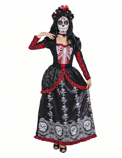 Dia los muertos női hosszú ruha álruhás