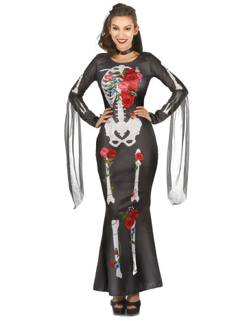 Dia de los muertos csontváz ruha álruhában