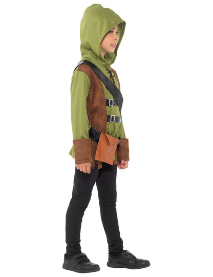 Vue de profil du déguisement Robin de la fôret