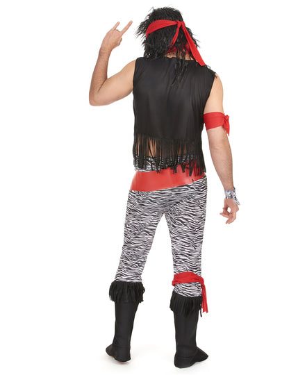 Vue de dos du déguisement rock star pour homme