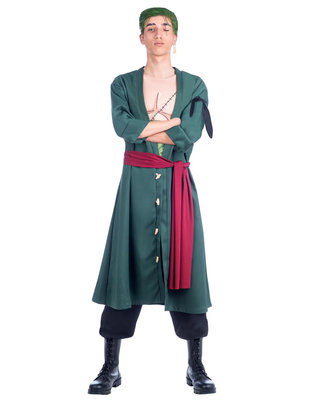 Vue de face du déguisement Roronoa Zoro One Piece™