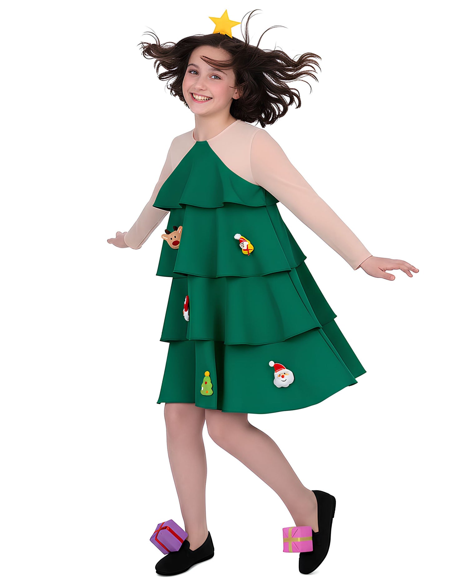 Karácsonyfa jelmez lányoknak