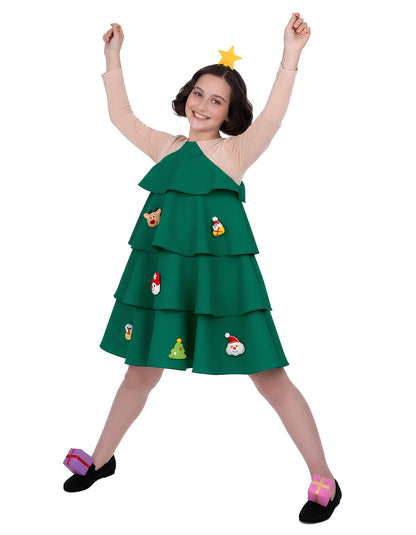 Karácsonyfa jelmez lányoknak