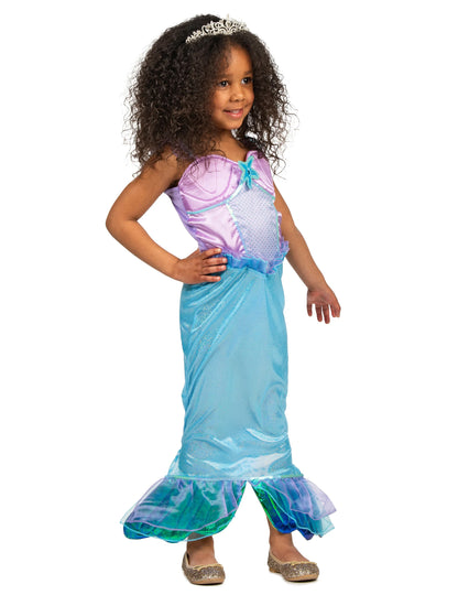 Profil nézet a sellő jelmez kislányoknak