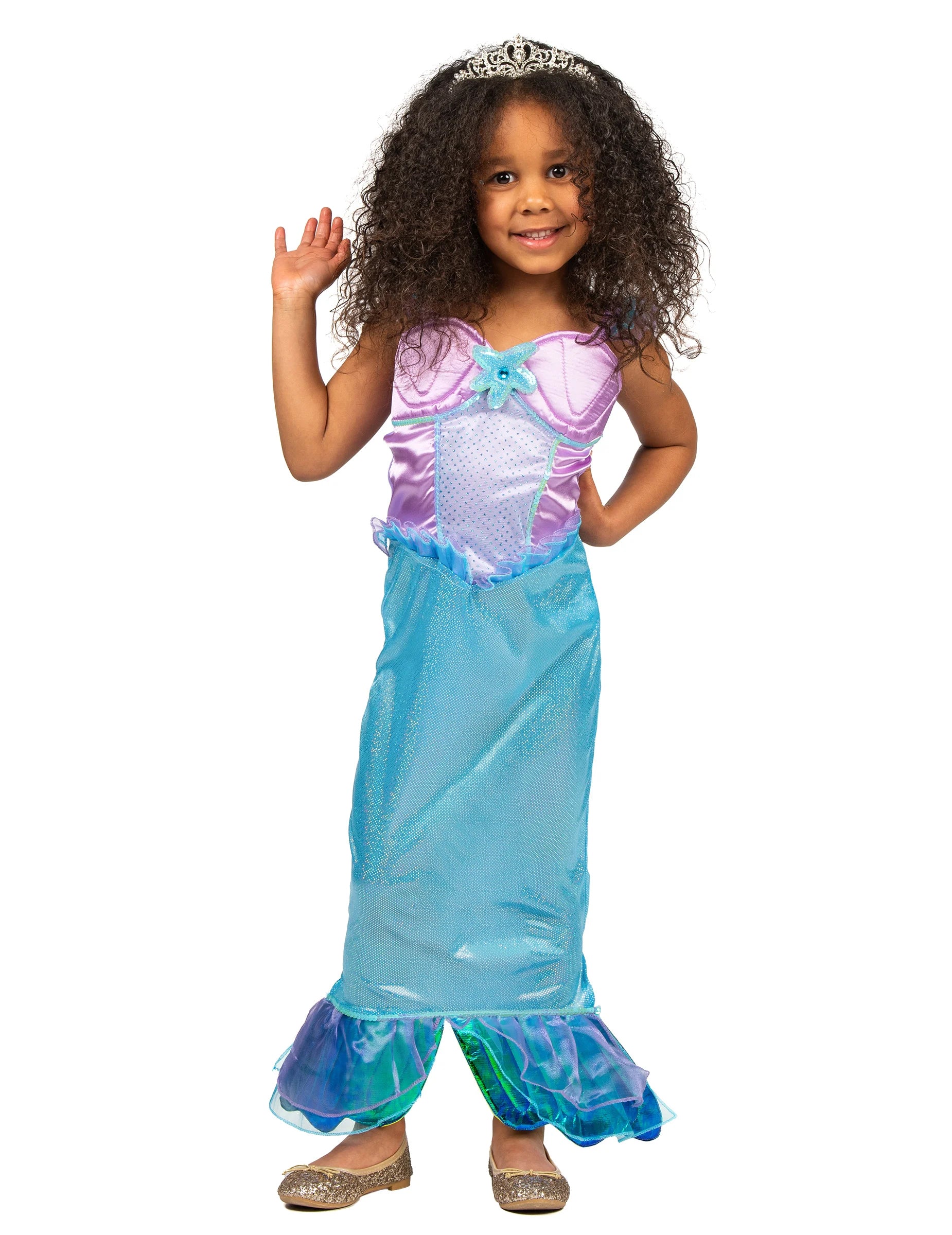 Átfogó nézet a sellő jelmez kislányoknak