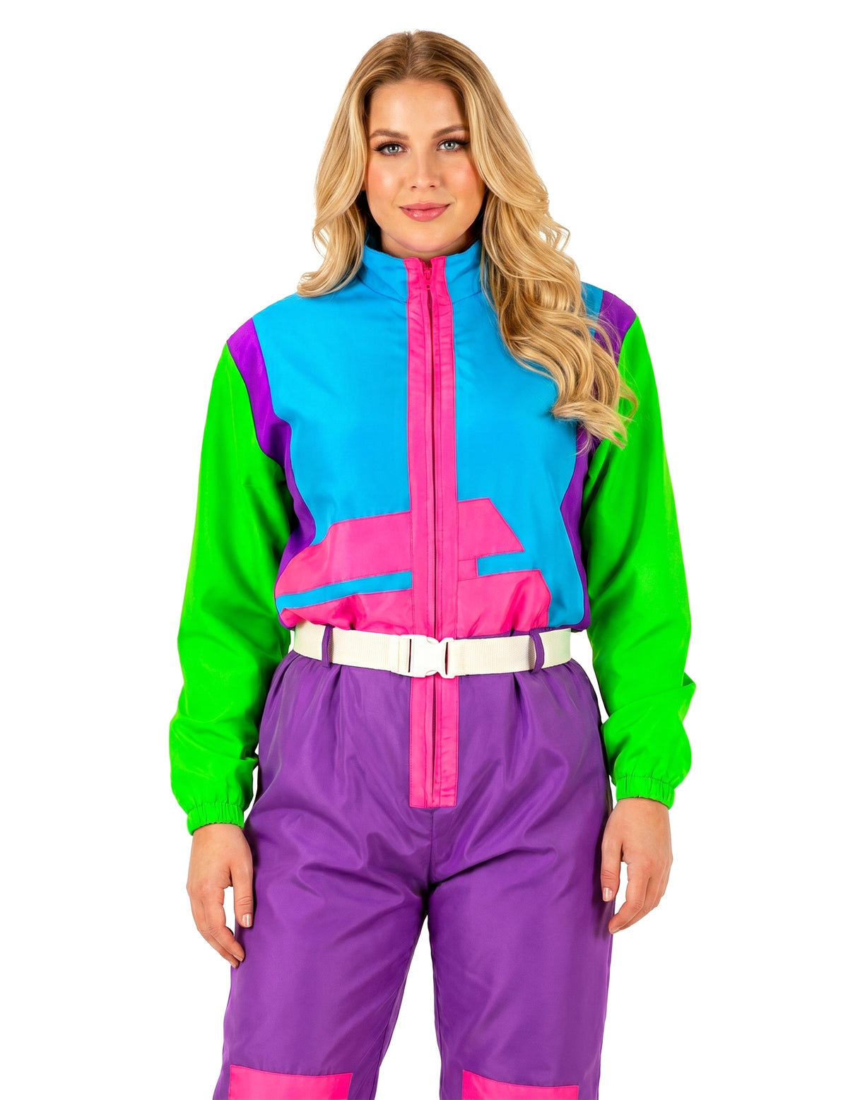 Nagy felnőtt fluo snowboardos jelmez
