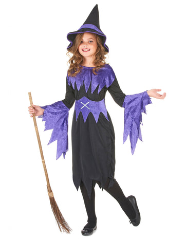 Halloween lány lila álruhás