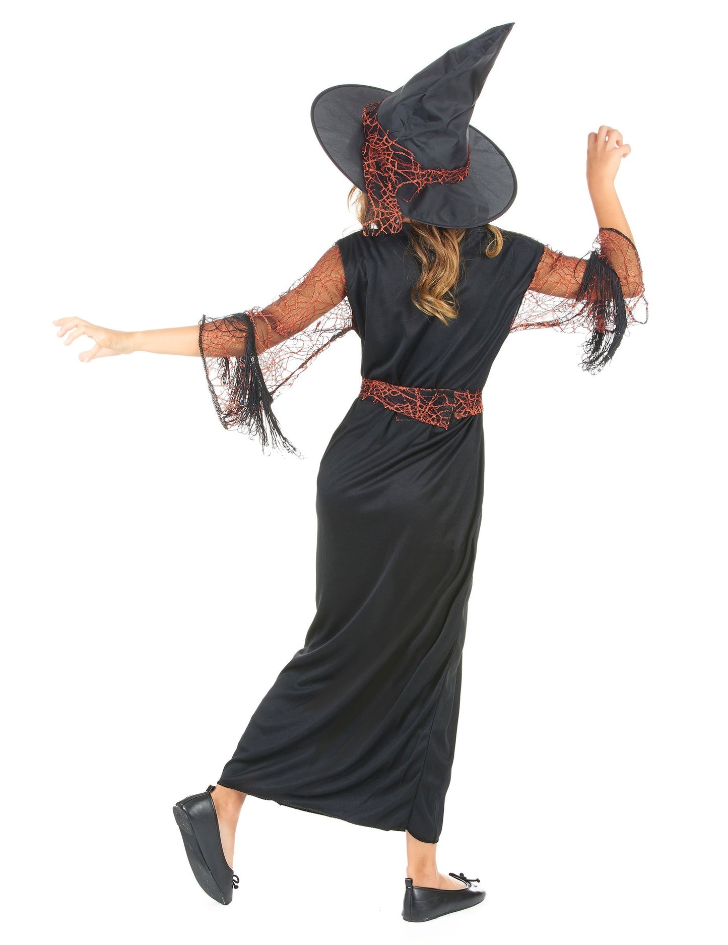 Halloween fekete boszorkány álruhája