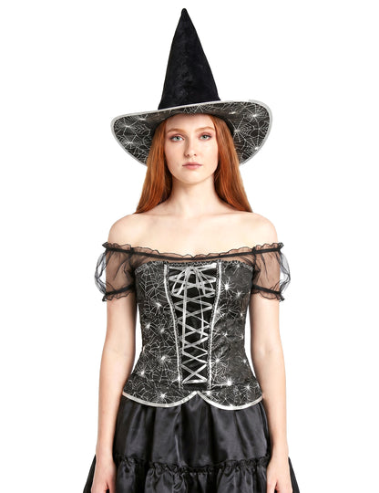 Déguisement sorcière sexy à corsage femme Halloween