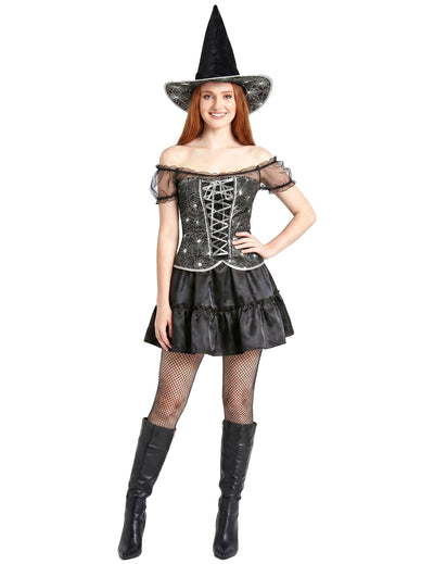 Déguisement sorcière sexy à corsage femme Halloween