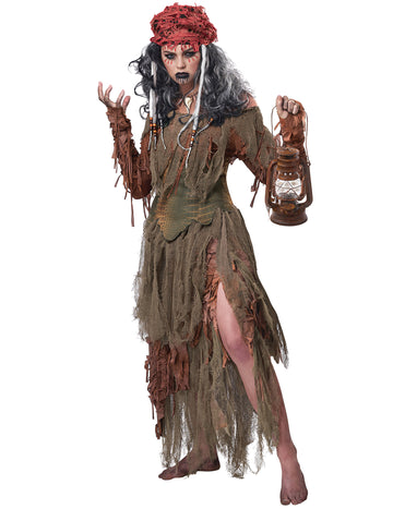 Luxus varázslónő voodoo boszorkány jelmez tavi női változatban 