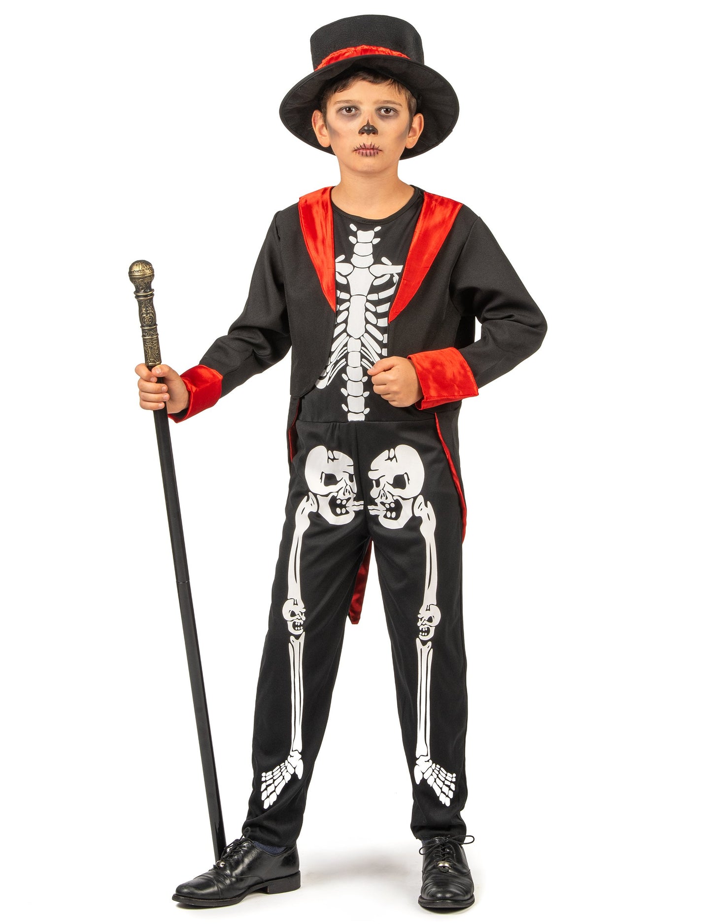Elegáns fiú csontváz jelmez