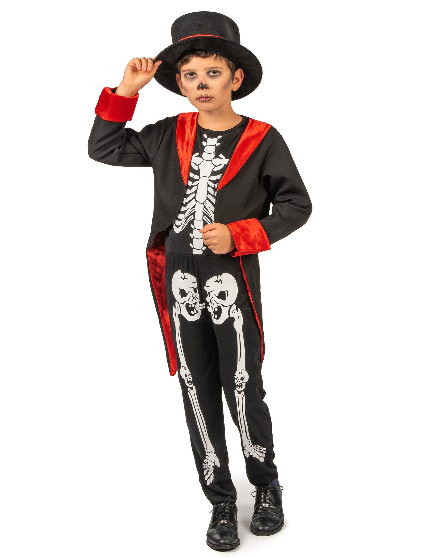 Elegáns fiú csontváz jelmez