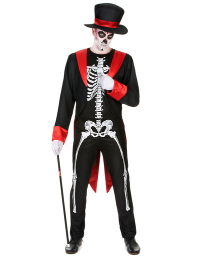 Déguisement squelette chic homme